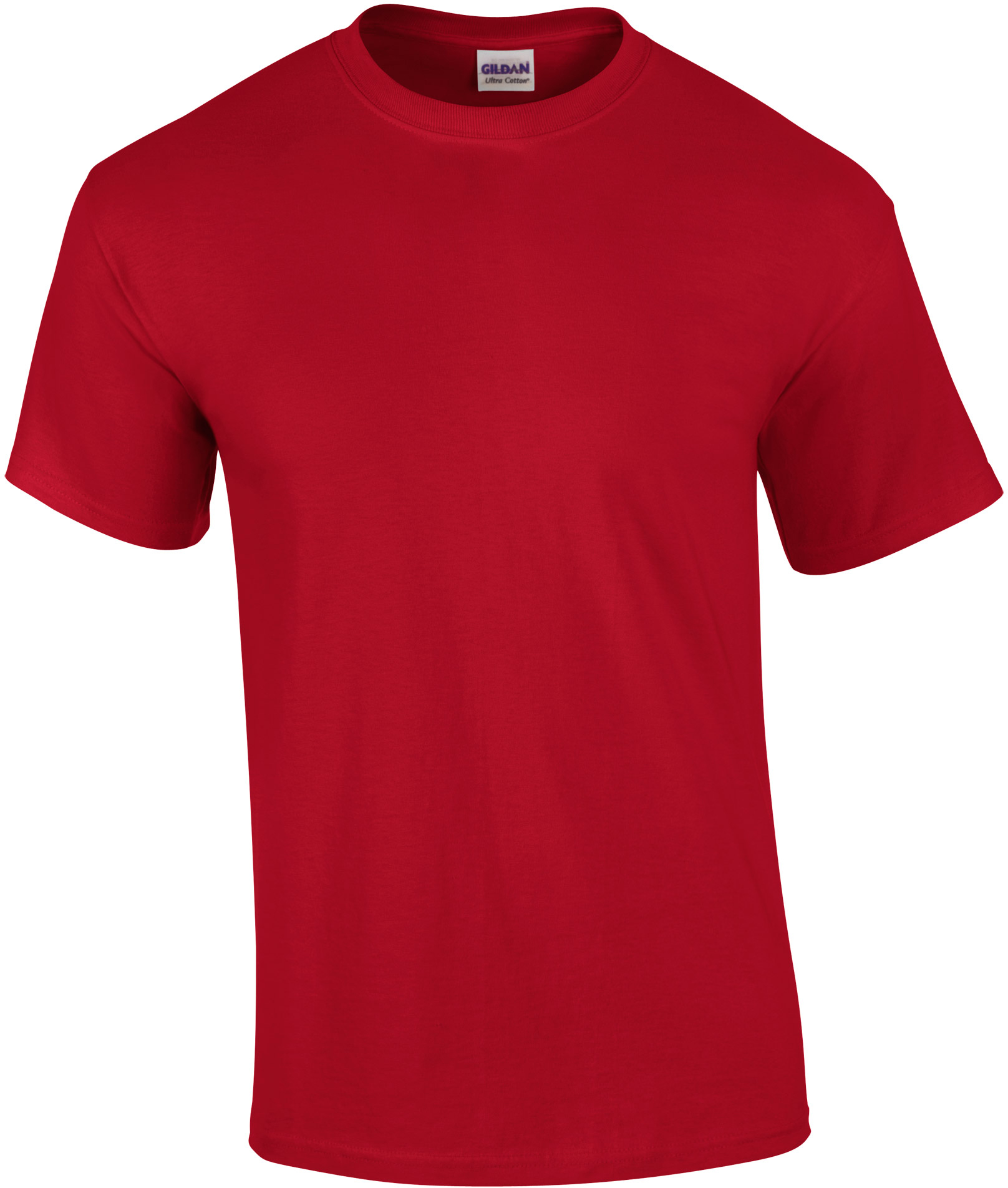 Tričko Gildan Ultra - Sytě červená 4XL